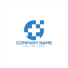 Obraz premium Creative medical cross for healthcare company Logo 