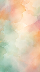 Abstract Image Pattern Background, Soft Watercolor Washes in Pastel Colors, Texture, Wallpaper, Background, Cell Phone Cover and Screen, Smartphone, Computer, Laptop, Format 9:16 and 16:9 - PNG