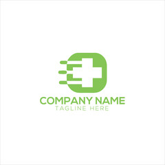 Fototapeta premium Medical pharmacy logo design template. Cross symbols 