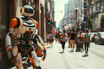 Robotic Tourist Guide: Leading Group through Urban Landmarks in Daytime