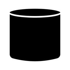 cylinder shape illustration vector graphic icon color editable