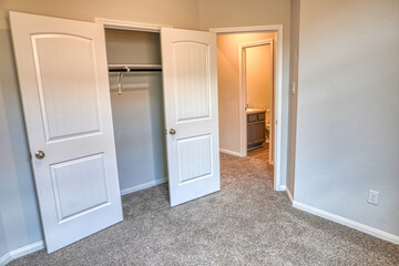 This picture showcases the design and architecture of modern day home building. This was taken in a recently built home and showcases the interior of the home.