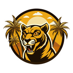 logo print with the image of a black panther6