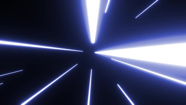 A 4k 25p shot of a BLUE warp speed effect that stretches stars and space at enprmous speed	