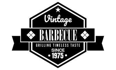 Vintage barbecue logo badge ,set of labels
