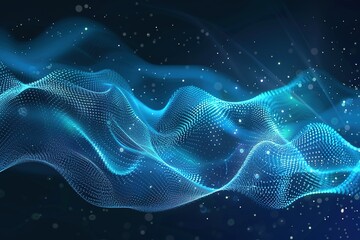 Scientific coronavirus background for medicine, science, hi tech, mechanical technology, chemistry. Science template wallpaper or banner with a DNA molecules. Coronavirus wave flow DNA. Molecular 