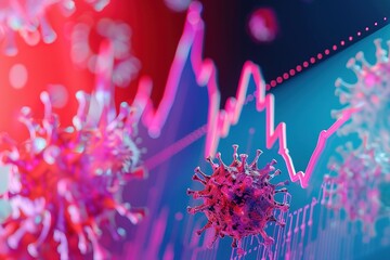 Graphs representing the stock market crash caused by the Coronavirus