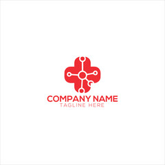 cross sign logo, plus logo, medical hospital logo
