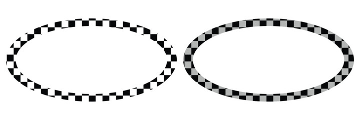 Black checkers frame. Photo frame.