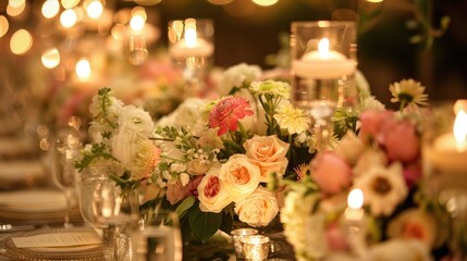 Table Wedding Decoration Detail