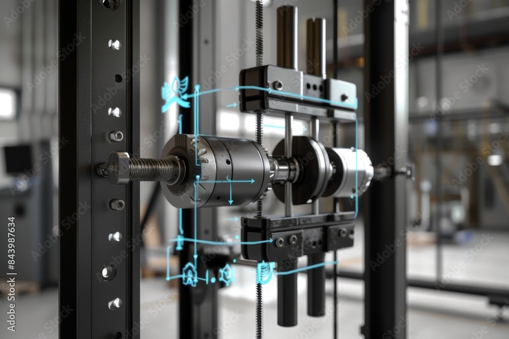 Poster precision engineering: advanced mechanical components with augmented reality in industrial setting