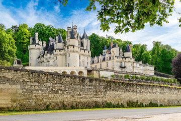 Obraz premium Chateau d'Usse, the Sleeping Beauty castle, Loire Valley France