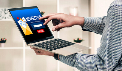 newsletter signup page on computer for customer to subscribe snugly newsletter update information...