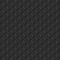 Seamless steel textile pattern black vector concept geometric shape minimal