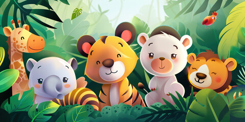 animals in the forest