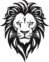 vector Lion Head mascot Silhouette