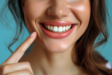 Obraz premium Healthy Clean Smile Closeup