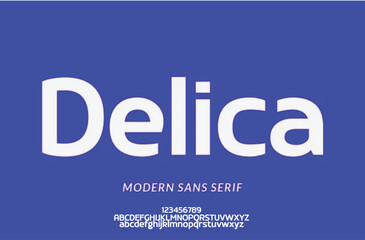 San serif font vector design, suitable for headline, poster and logotype. Vector illustration.