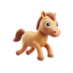 Cute Cartoon Horse Illustration