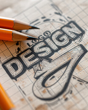 The art of design: a hand-drawn logo concept