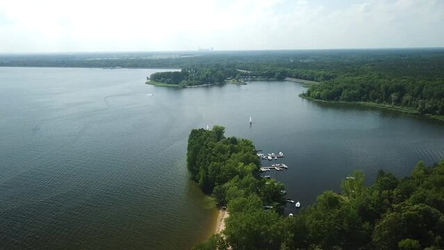 nature view in turawskie lake poland