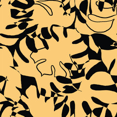 Trendy floral seamless pattern collection. Set of vintage 70s style flower background illustration. Colorful pastel color groovy artwork bundle, y2k nature backgrounds with spring plants