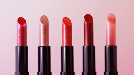 Obraz premium Stunning lip glosses in front of a white background