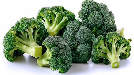 Fresh broccoli cabbage isolated on white background close-up. Vegetable, healthy organic food. Nutritionology. Superfood, vegan, dieting food concept.