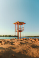 lifeguard station on the Acaray River