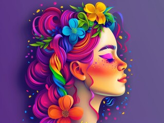Vibrant Art Nouveau Clip Art Bundle Celebrating LGBTQ+ Pride Month in Stunning 3D Illustrations