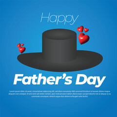 Happy Father day Post and social media banner template