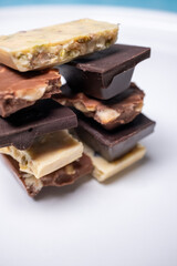 stack of chocolate