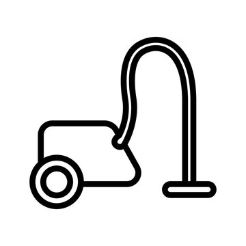 recommend clip art: Vaccum cleaner line icon. Housekeeping icon. Cleaning service icon isolated on white background. Transparent background, minimalist symbol. Vector images