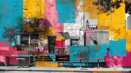 Barrio Bellavista Bohemian Art Collage

