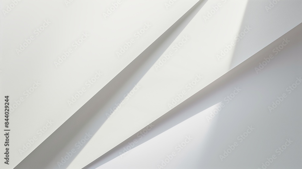 Poster A flat, simple white background with simple shadow.