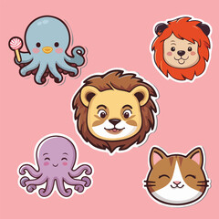Cute Animal Sticker Collection
