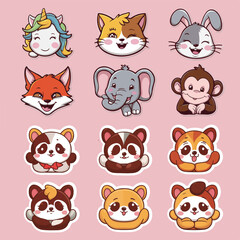 Cute Animal Sticker Collection