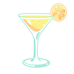 cocktail with lemon