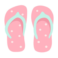 pink flip flops