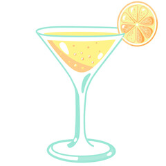 cocktail with lemon