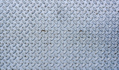 A vintage steel walk way pattern texture and background.