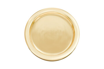 Realistic Golden coin. Isolated gold money.