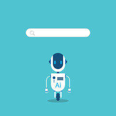 AI chatbot with search bar