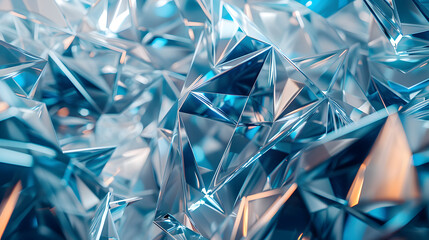 Abstract diamond texture wallpaper with geometric shapes and blue tones