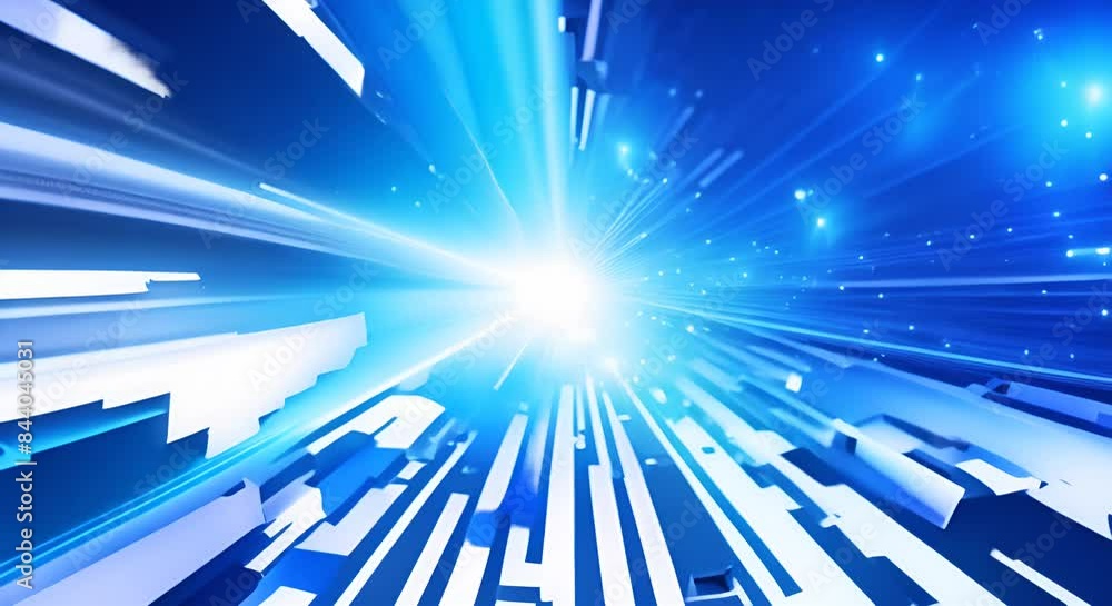 Aufkleber blue abstract technology vector background speed connection network technology concept futuristic cy