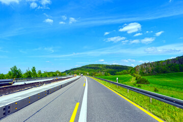 A7 bei Rothenburg (Richtung Würzburg)
