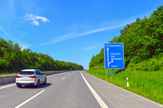 A7 bei Marktbreit (Richtung W&uuml;rzburg)