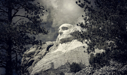 Mount Rushmore patriotic monument South Dakota Black Hills