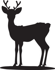 deer silhouette vector