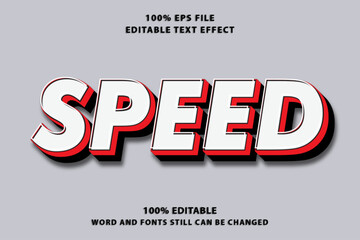 Speed editable text effect